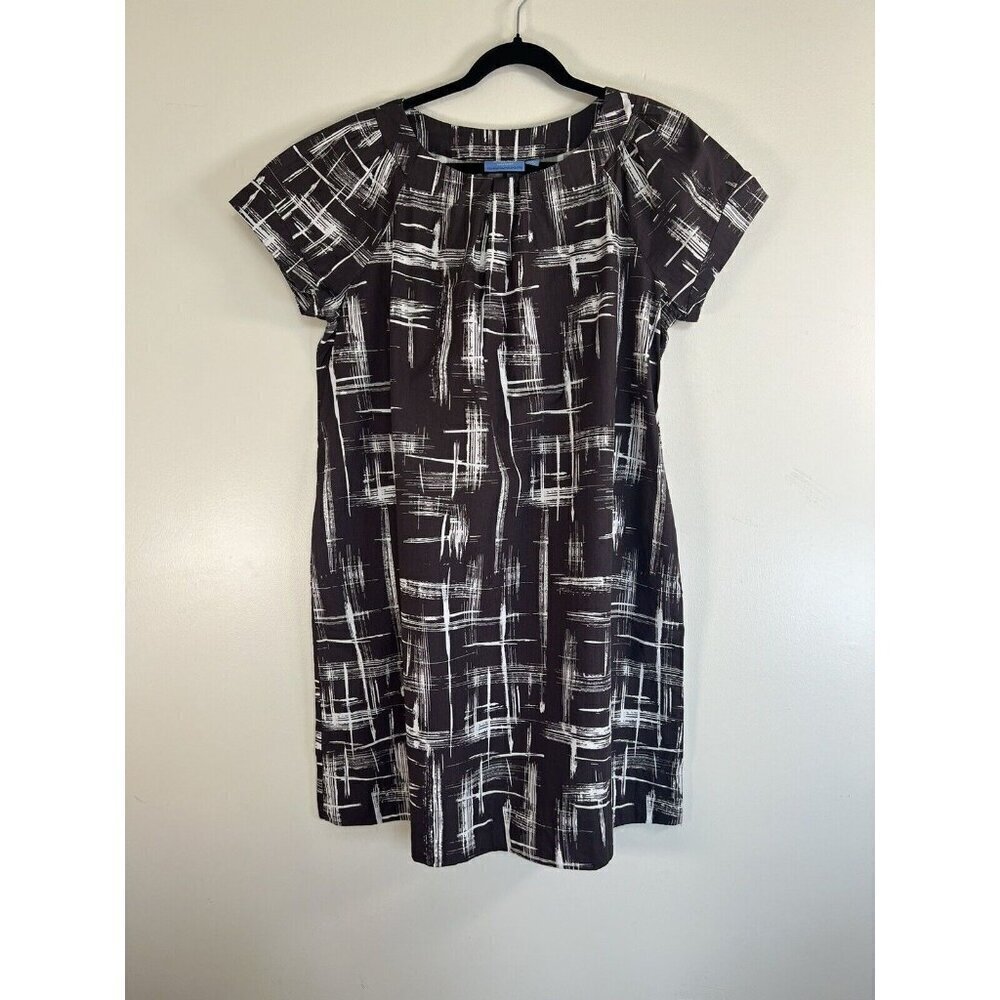 Simply Vera Wang Black White Cotton Shift Dress XL